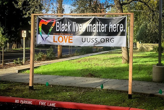 Banner facing Sierra Blvd