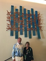 Patty Taylor Gutermute and William Ishmael will be available to talk about their new art piece this Friday (Sept. 16)