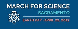 Let's march!  April 22 @ 10:00 a.m. March for Science - Sacramento