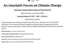 October 8 Interfaith Climate Forum event flyer JPEG