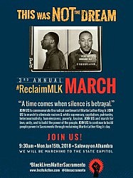 Join us at BLM's Reclaim MLK March - Mon. 1/15 @ 9:30 a.m.
