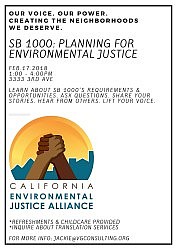 Environmental Justice for Sacramento Neighborhoods - February 17 @ 1:00 - 4:00 p.m.