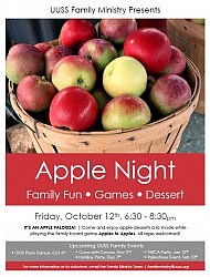 Apple Night hosted by our Family Ministry Team