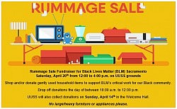 Buy household goods to support BLM! Rummage Sale on Sat. 4/20