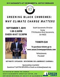 Greening Black Churches - Why Climate Change Matters (Sept. 7th)