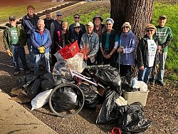 First Cleanup Of The New Year On UUSS's Adopted Parkway Mile