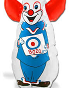 bozo clown punching bag