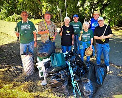 Parkway Stewards crew brought it during Sept. 14 haul on American River Parkway...